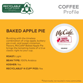 Premium Arabica beans powering McCafé Baked Apple Pie flavor.