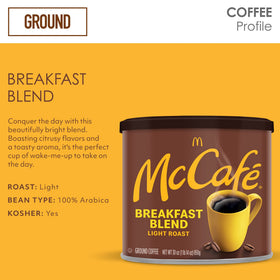 Aroma-steam cup of McCafé Breakfast Blend highlighting bright flavor