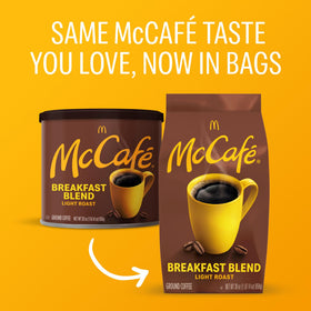 McCafé Breakfast Blend aroma rising from cup signals a bright morning