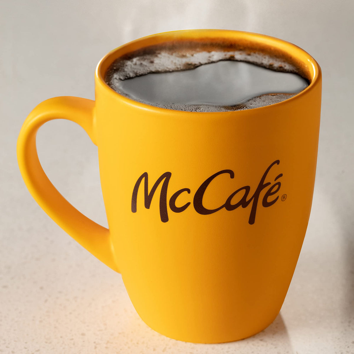 Kitchen counter with McCafé Breakfast Blend ready to brew