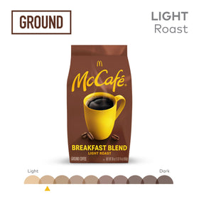 McCafé Breakfast Blend Kosher certified badge on packaging signals trusted sourcing
