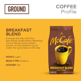 McCafé Breakfast Blend light roast delivers smooth, everyday brew
