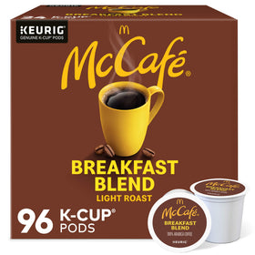 McCafé Breakfast Blend pods front view for quick morning brew