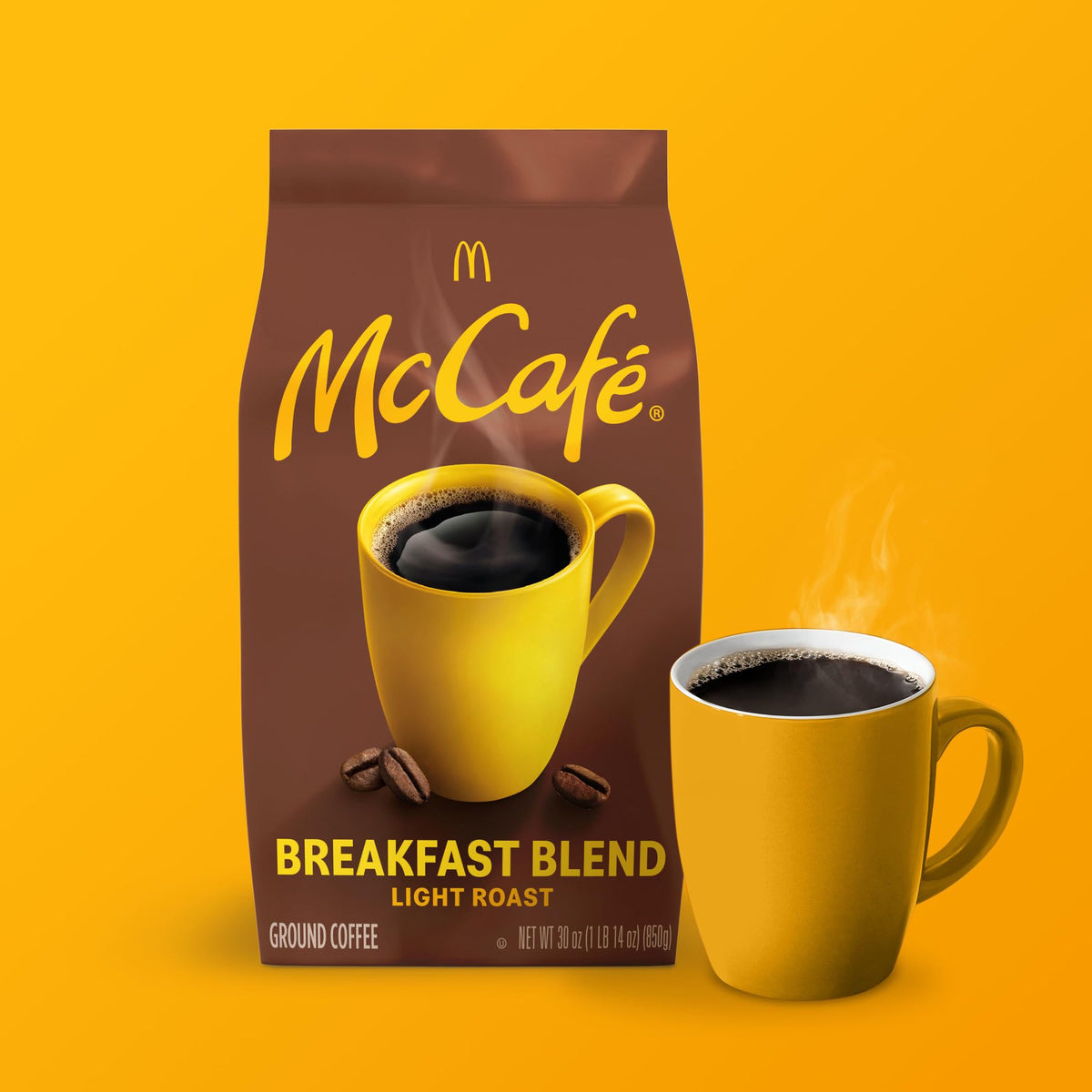 McCafé Breakfast Blend airtight packaging preserves freshness after opening