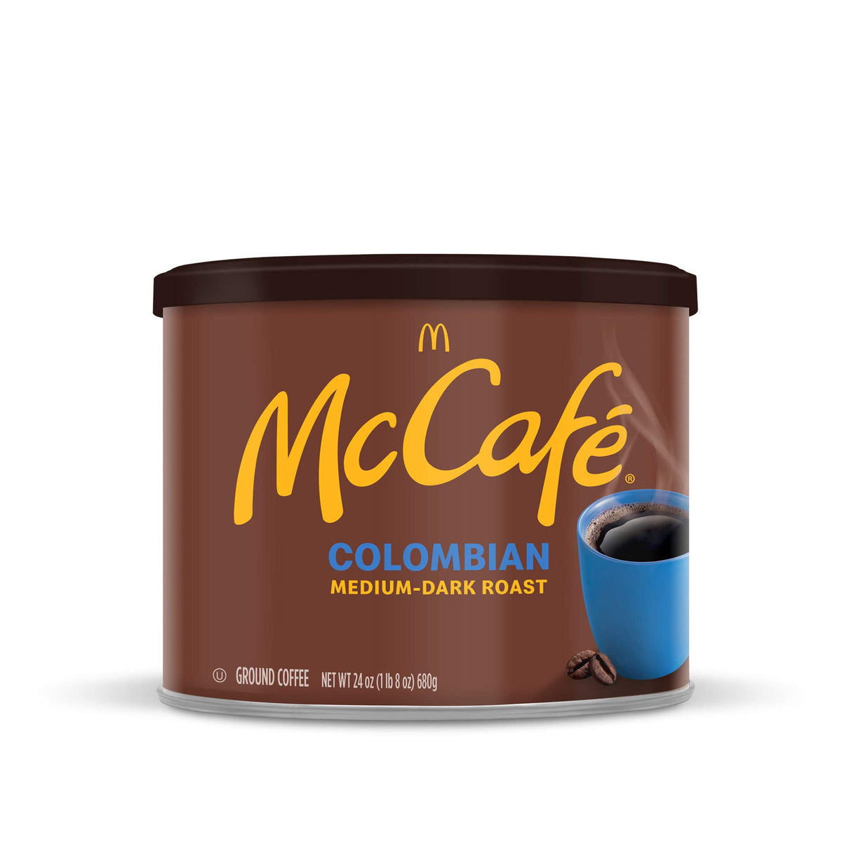 McCafé Colombian brew cup with steam signaling inviting aroma