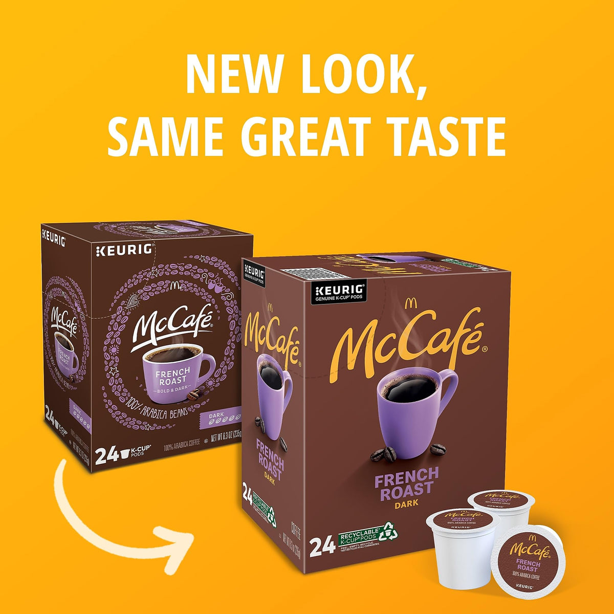 Morning routine featuring single-serve McCafe coffee.