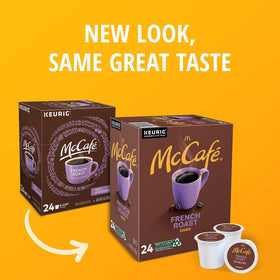 Morning routine featuring single-serve McCafe coffee.