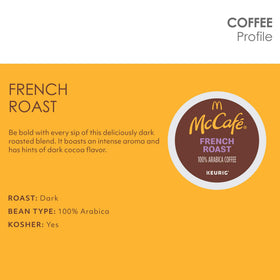 Roasting process visual for McCafé French Roast pods revealing bold profile