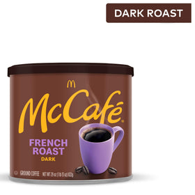 McCafé French Roast label featuring Orthodox Union kosher certification.