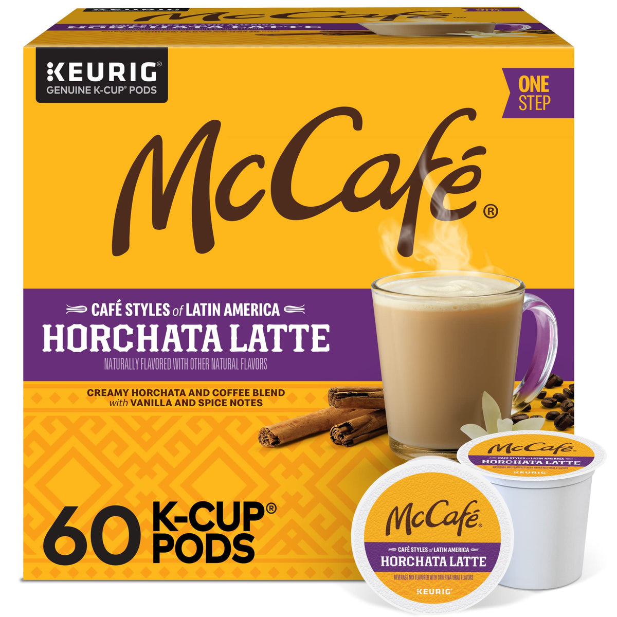 McCafé Horchata Latte cup ready for a rich morning latte