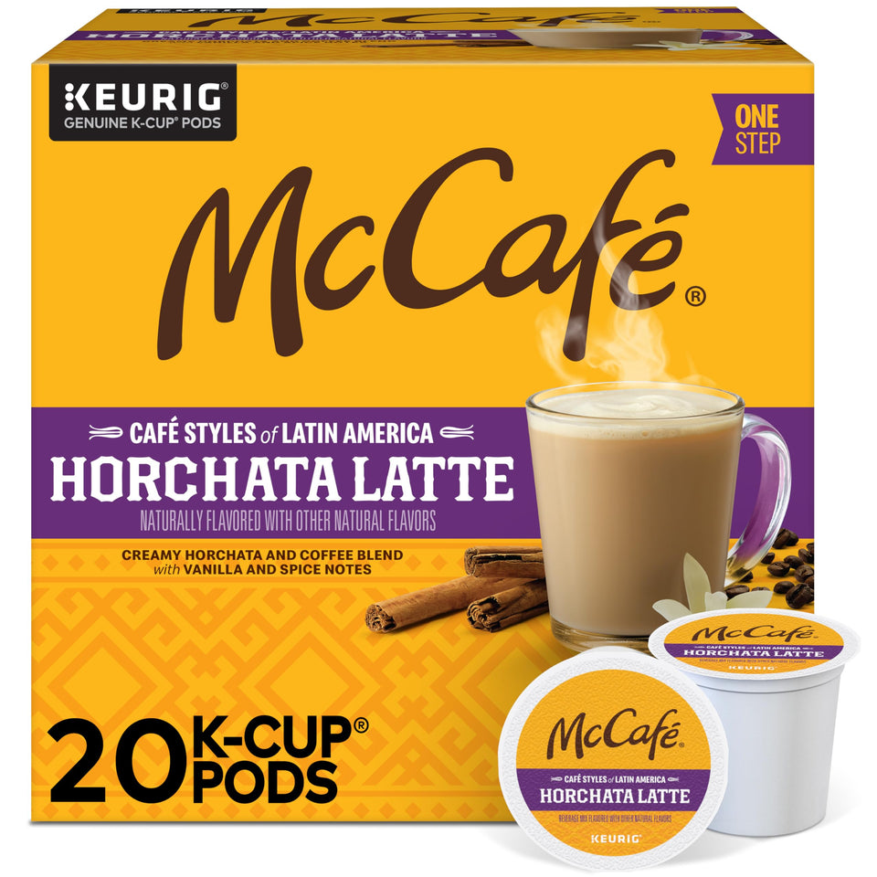 McCafé Horchata Latte K-Cup pod ready for brewing and tasting
