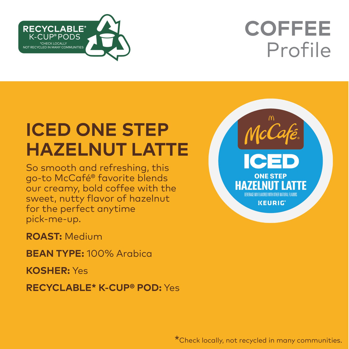 Brewing McCafe Iced Hazelnut Latte with Keurig for fast, hassle-free at-home coffee