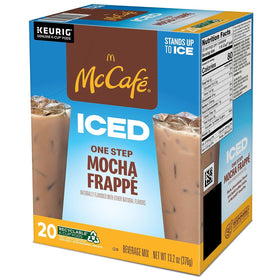 McCafé recyclable K-Cup pod with recycling reminder
