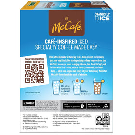 Box of McCafé ICED One Step Mocha Frappé pods