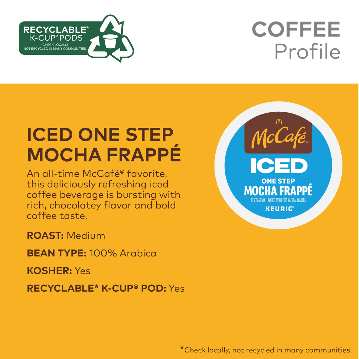Brewing over ice with McCafé Frappé for bold, chocolatey iced coffee