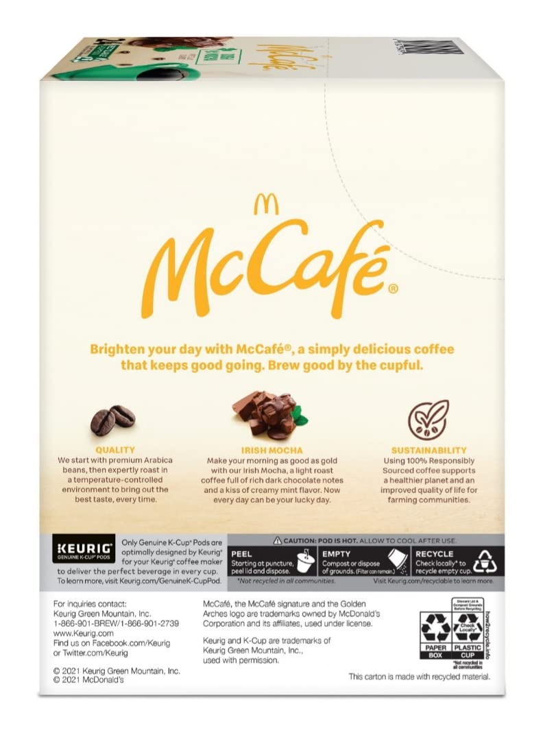 Individually sealed K-Cups maintain freshness for consistent taste.