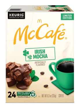 McCafé Irish Mocha pods total 48, convenient for busy days.