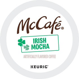McCafé Irish Mocha cup reveals creamy mint flavor note and inviting aroma.