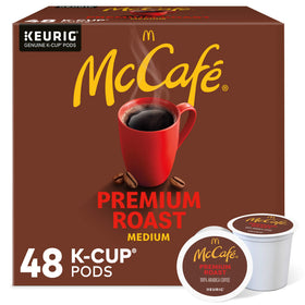 McCafé Premium Roast aroma-steam-cup invites savoring mornings.