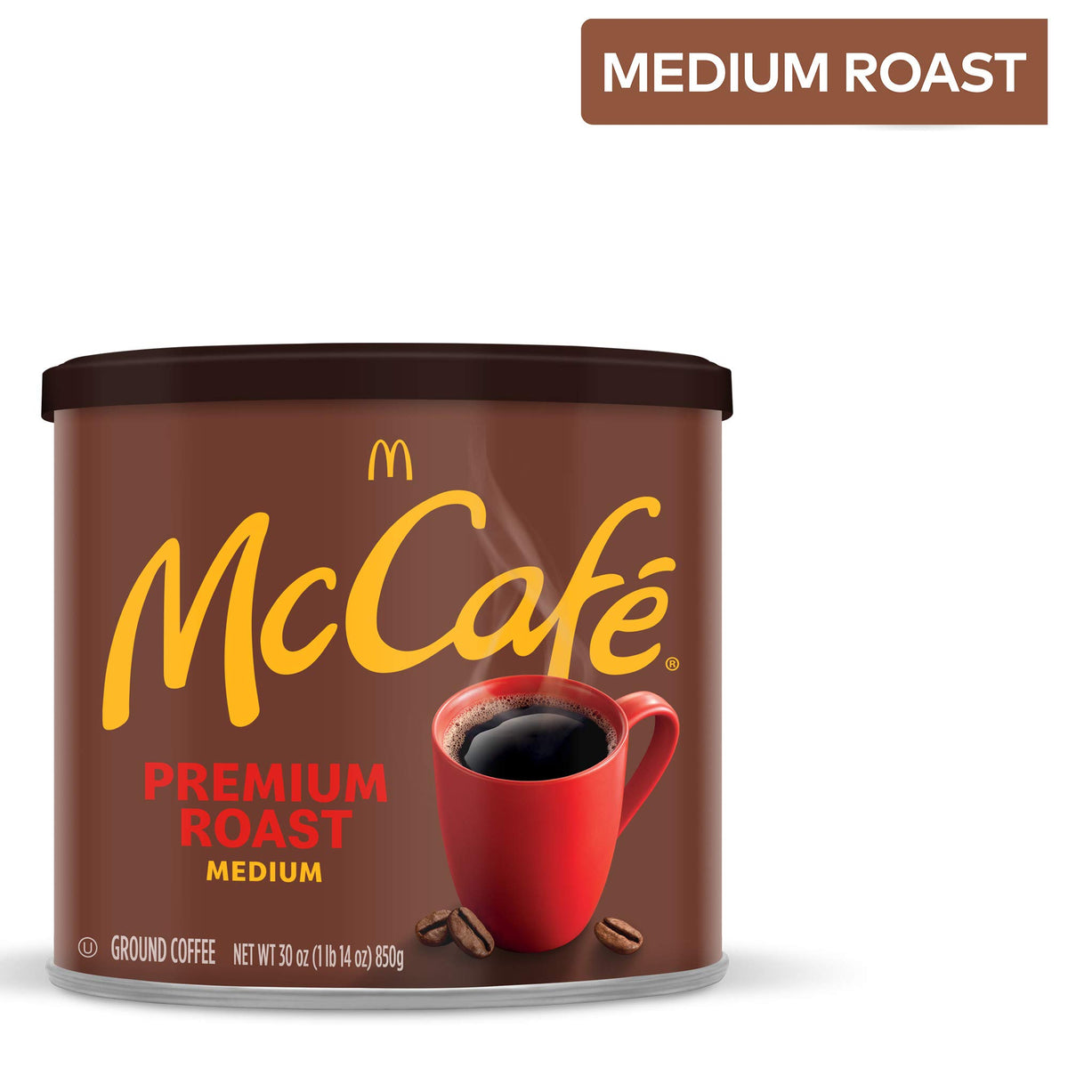 Fragrant McCafé Premium Roast aroma fills a cozy kitchen.