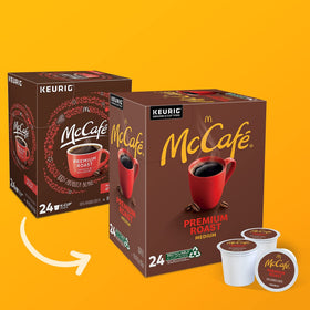 McCafe Premium Roast K-Cup compatibility with most single-serve brewers ensures flexible use