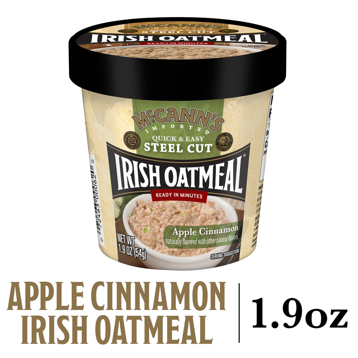 Fine steel-cut oats in McCann's blend for fast, hearty cooking.
