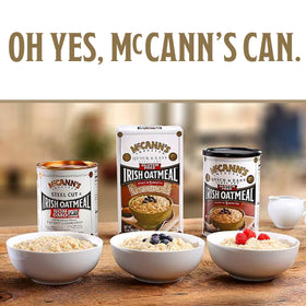 Kosher-certified McCann's Oatmeal label visible on packaging.