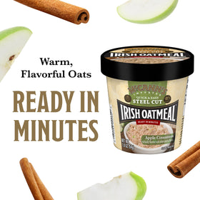 Microwave-ready McCann's cup with apples and cinnamon, ready in minutes.