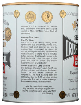 Non-GMO label on McCann's Oatmeal packaging signals trusted quality ingredients