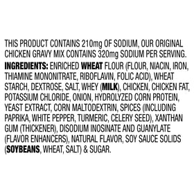McCormick 30% less sodium chicken gravy mix enhances weeknight meals.