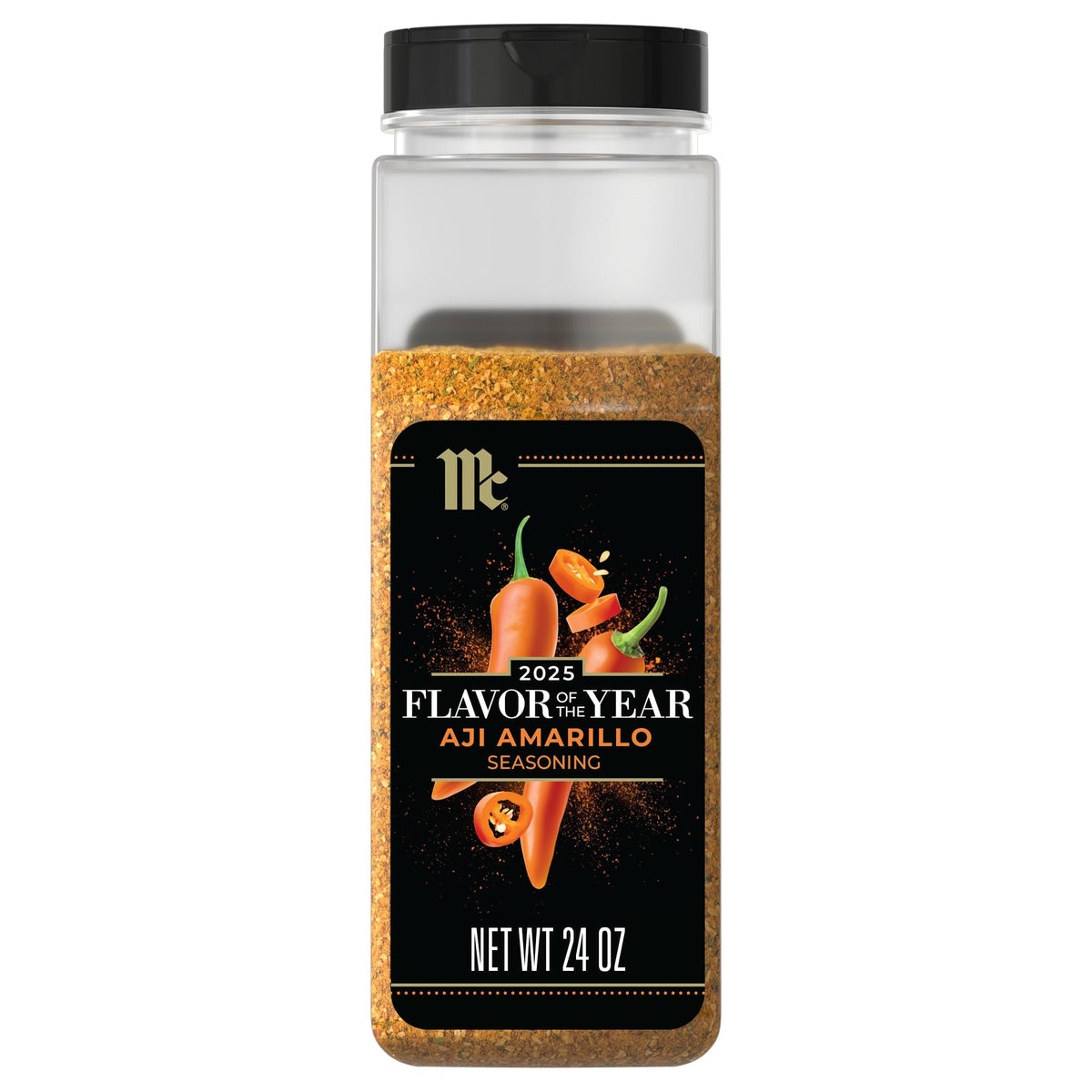 McCormick Aji Amarillo seasoning bottle adds tropical heat to seafood