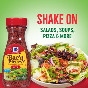 Bac'n Pieces on pizza, extra savory crunch