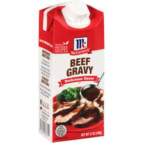 McCormick Beef Gravy bottle-pour for quick, mess-free serving.
