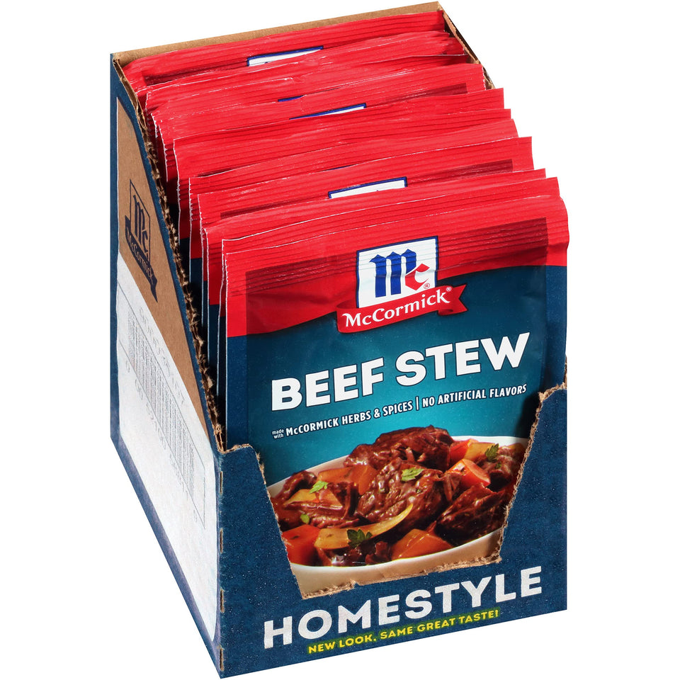 McCormick Beef Stew Seasoning Pack ready to flavor a hearty meal