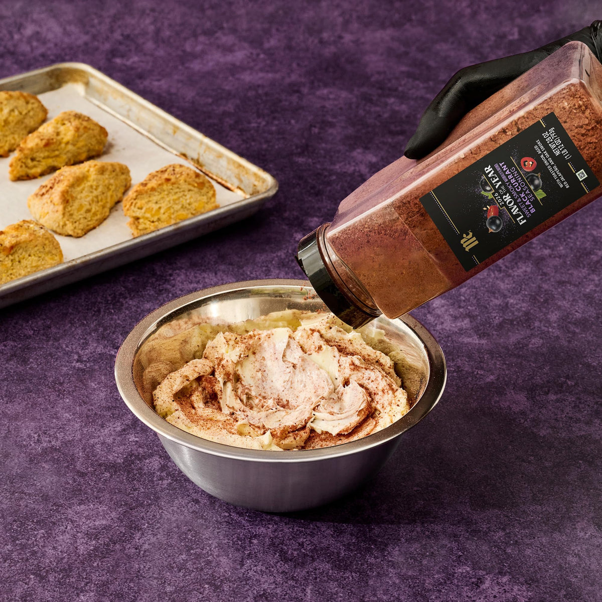 McCormick Black Currant Sweet & Smoky pastry glaze adding fruit brightness