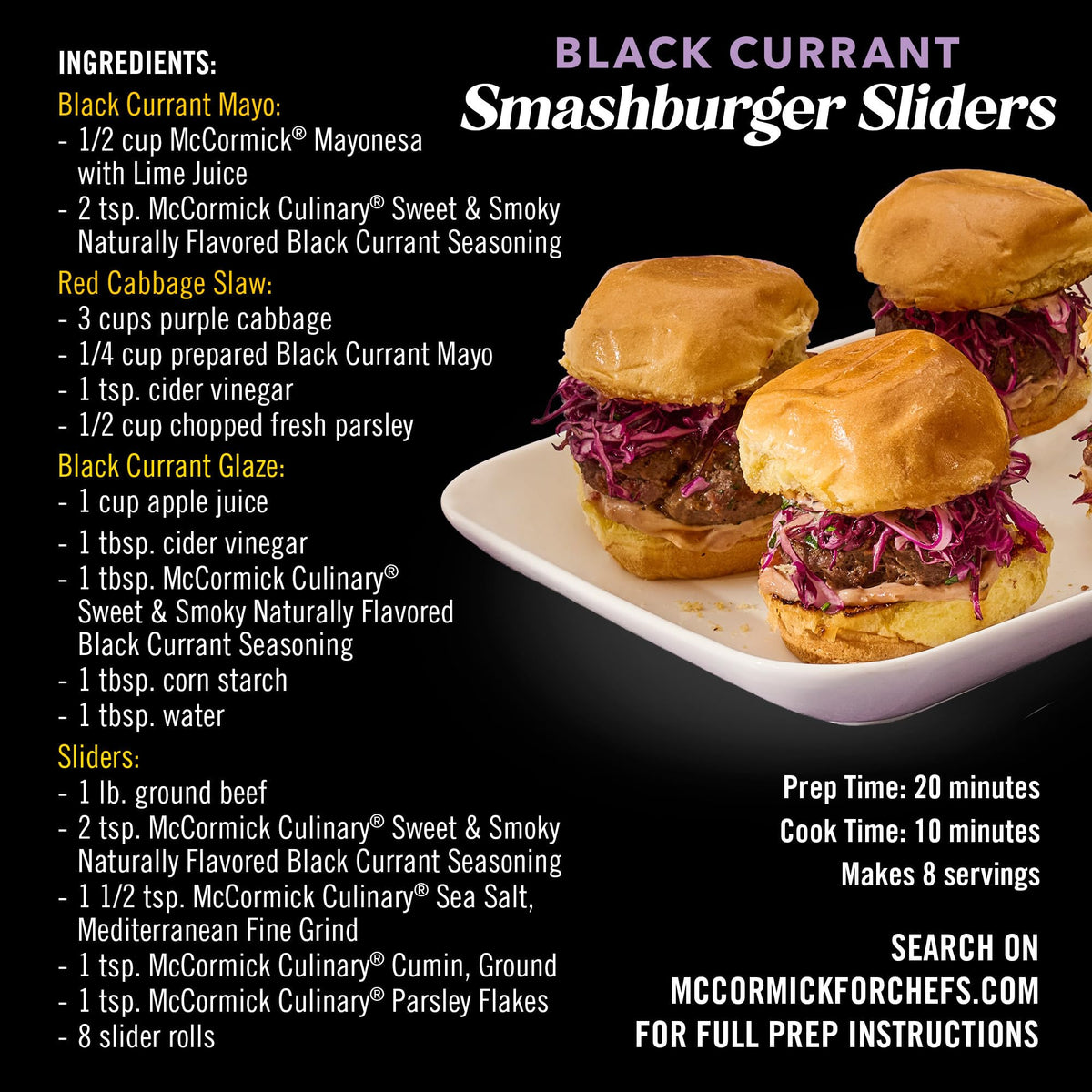 McCormick Black Currant Sweet & Smoky roasted vegetables with depth