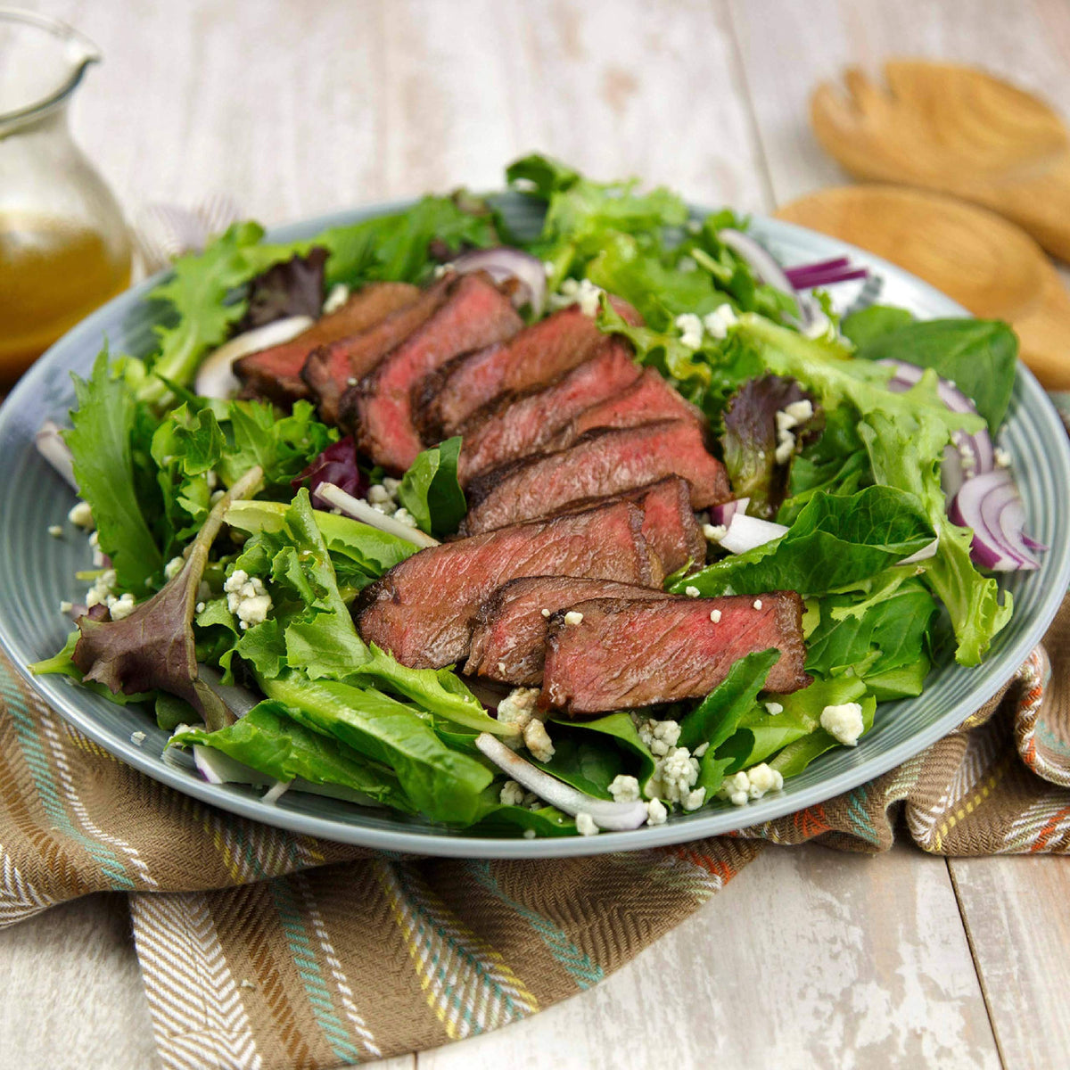 McCormick Black Garlic Powder Seasoning whisked into vinaigrette for greens