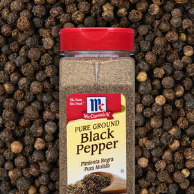 McCormick Black Pepper 16 oz bottle—convenient large size for pantry use