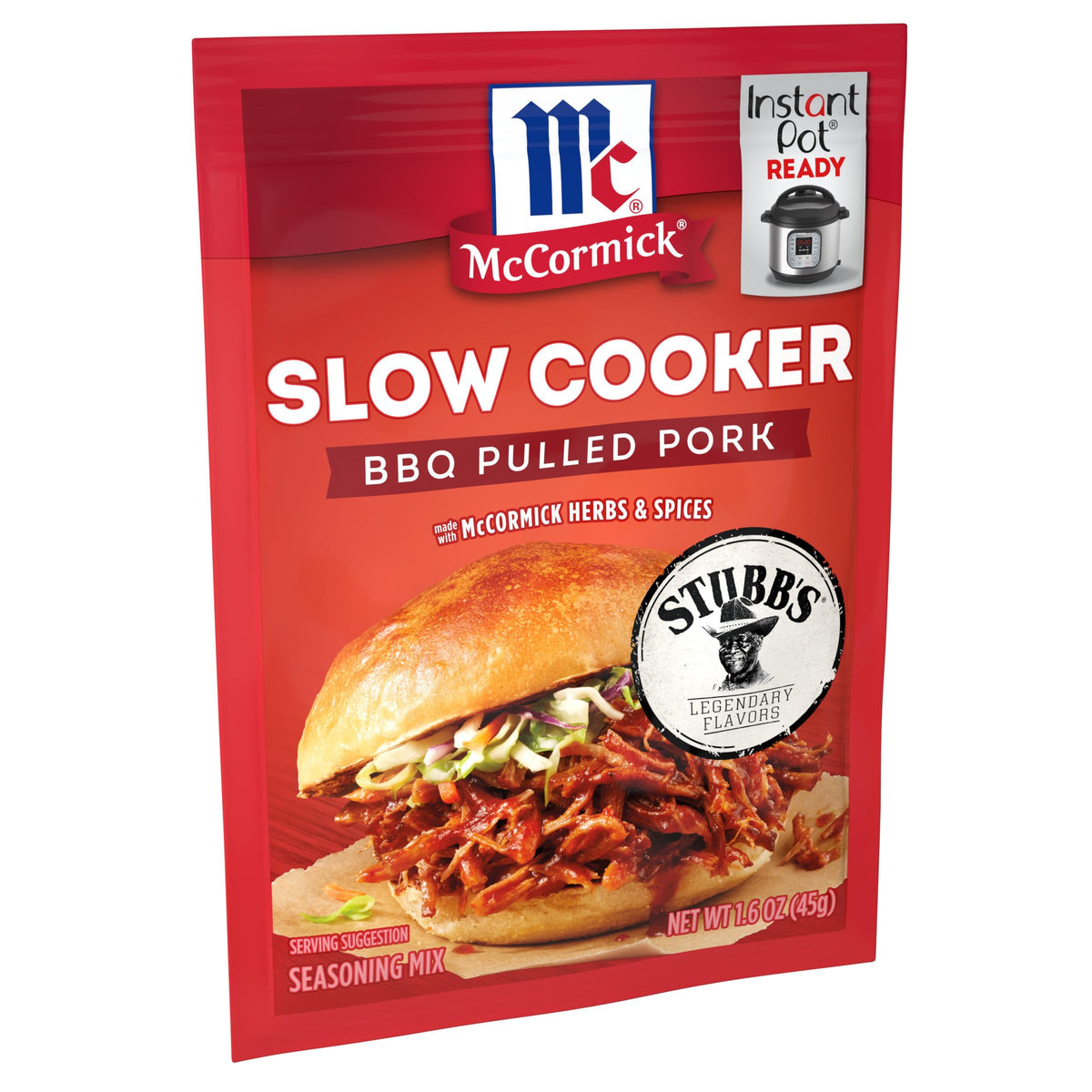 McCormick brown sugar garlic chili blend enhances tender pork flavor.