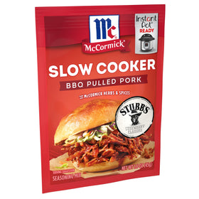 McCormick brown sugar garlic chili blend enhances tender pork flavor.