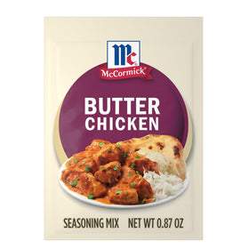 McCormick Butter Chicken spice-blend-closeup highlighting coriander and cumin aromas.