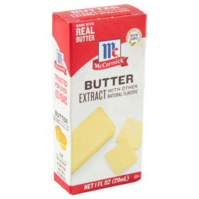 McCormick Butter Extract pour captures smooth batter flavor enhancement.