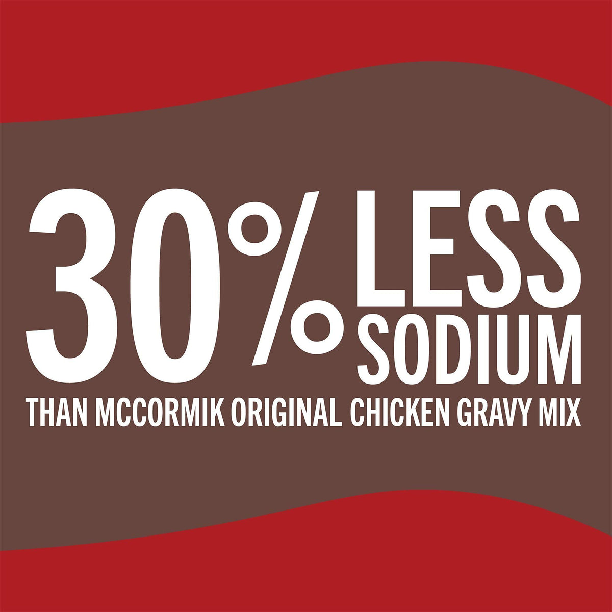 McCormick chicken gravy mix powder being poured for quick, smooth gravy.