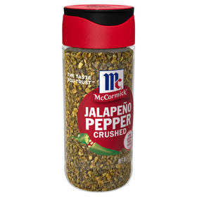 McCormick Crushed Jalapeno Pepper pack of 6 bottles for bold flavor.