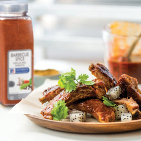 McCormick Culinary Barbecue Spice in a small bowl ready for marinades