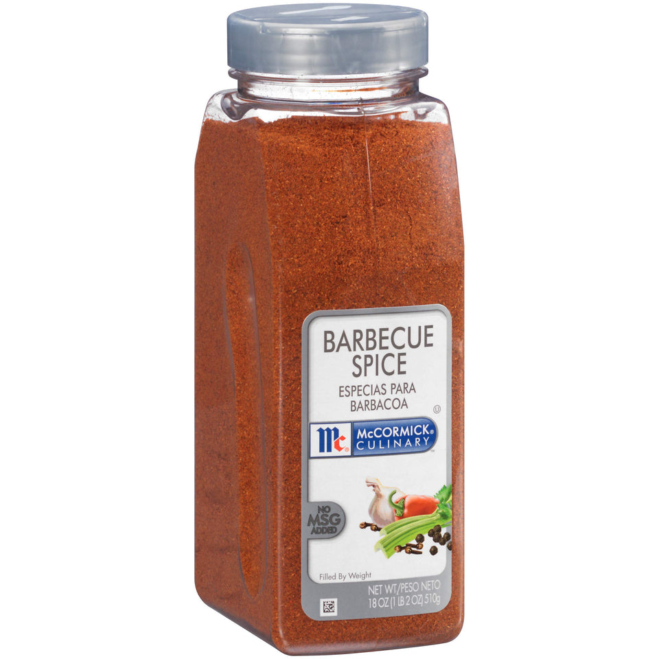 McCormick Culinary Barbecue Spice front view for easy pantry access and bold flavor