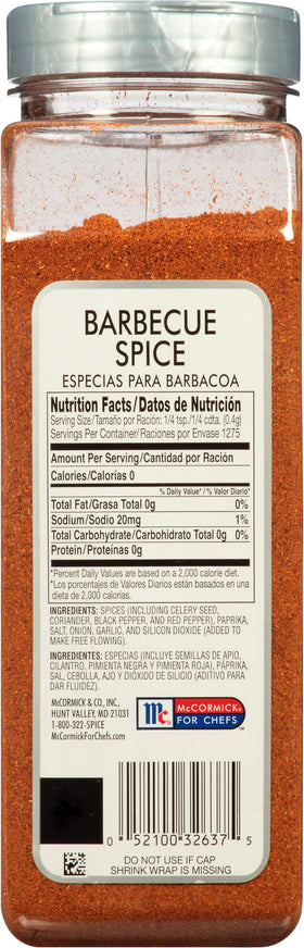 McCormick Culinary Barbecue Spice on ribs for rich smoke-kissed tasting