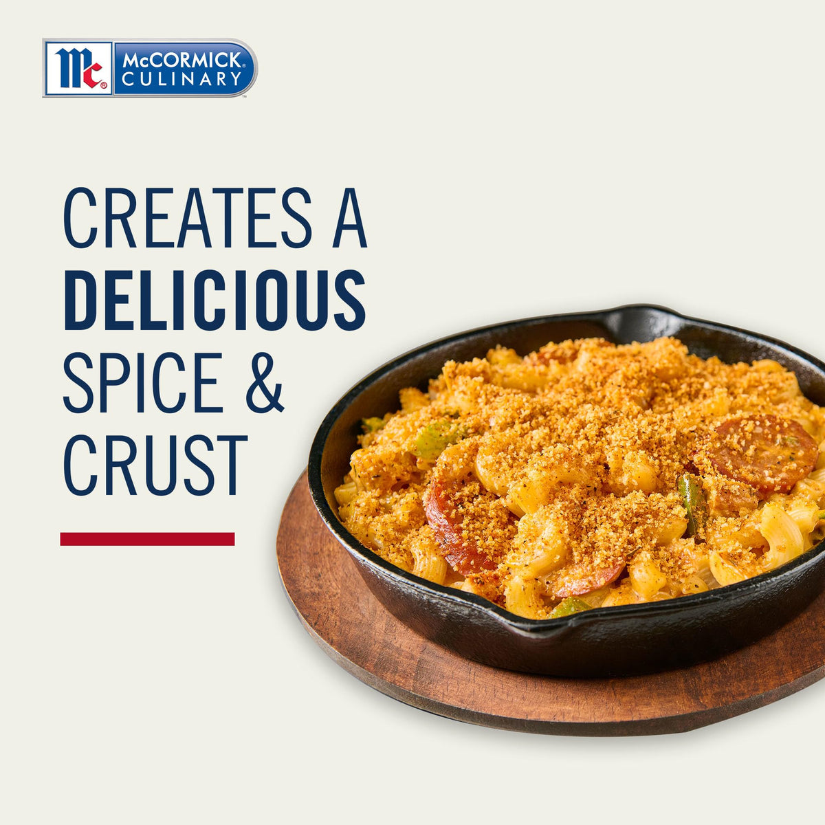 McCormick Culinary Blackened Seasoning on chicken for savory crust