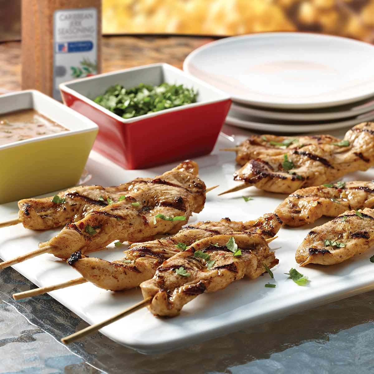 McCormick Culinary Caribbean Jerk seasoning ready to rub on chicken