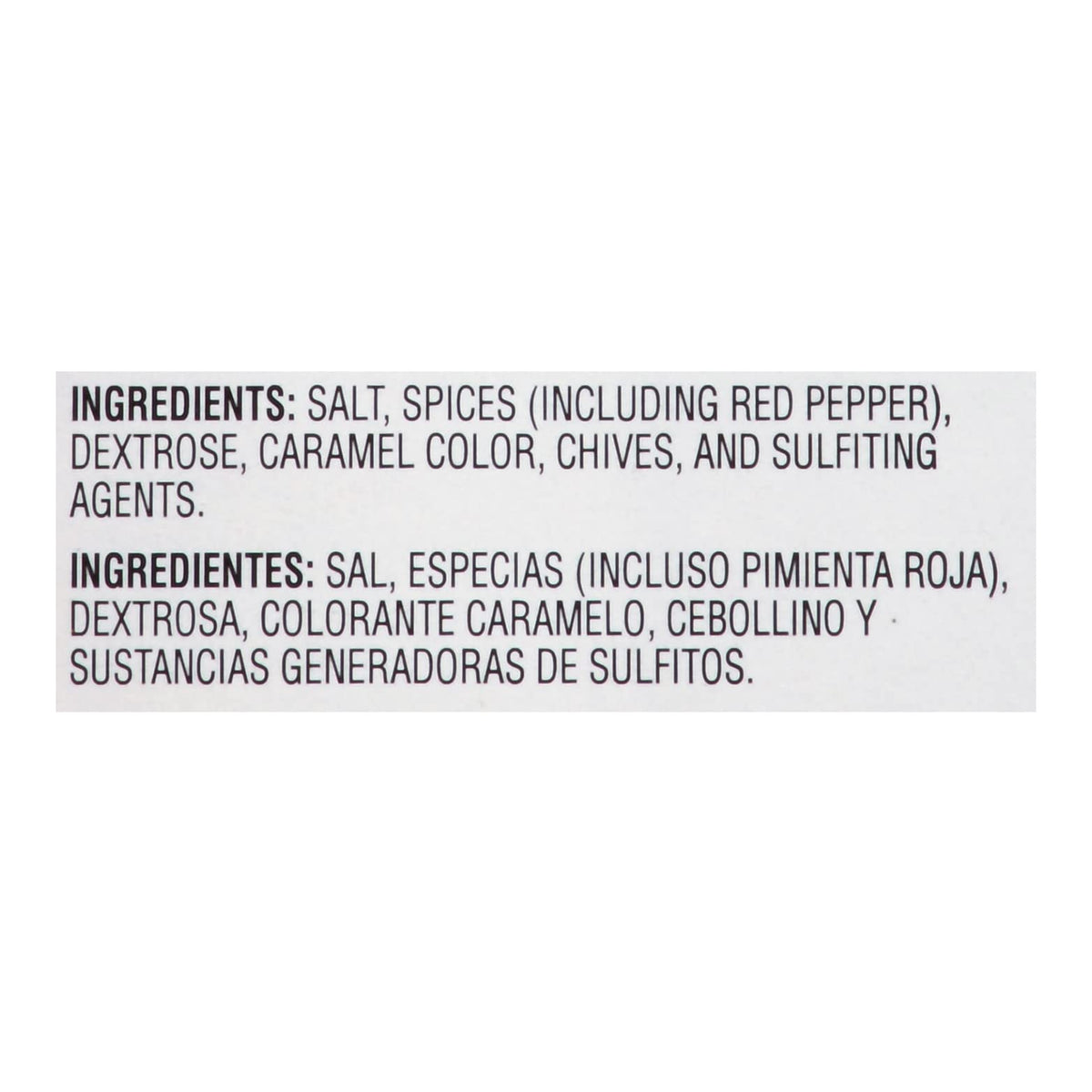 Kosher, no added MSG jerk seasoning label on packaging